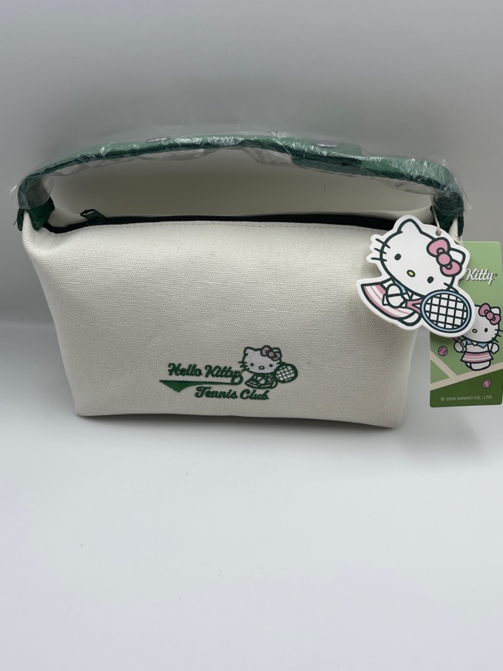 BNWT Hello Kitty x MINISO limited edition hobo white green handbag pouch bag